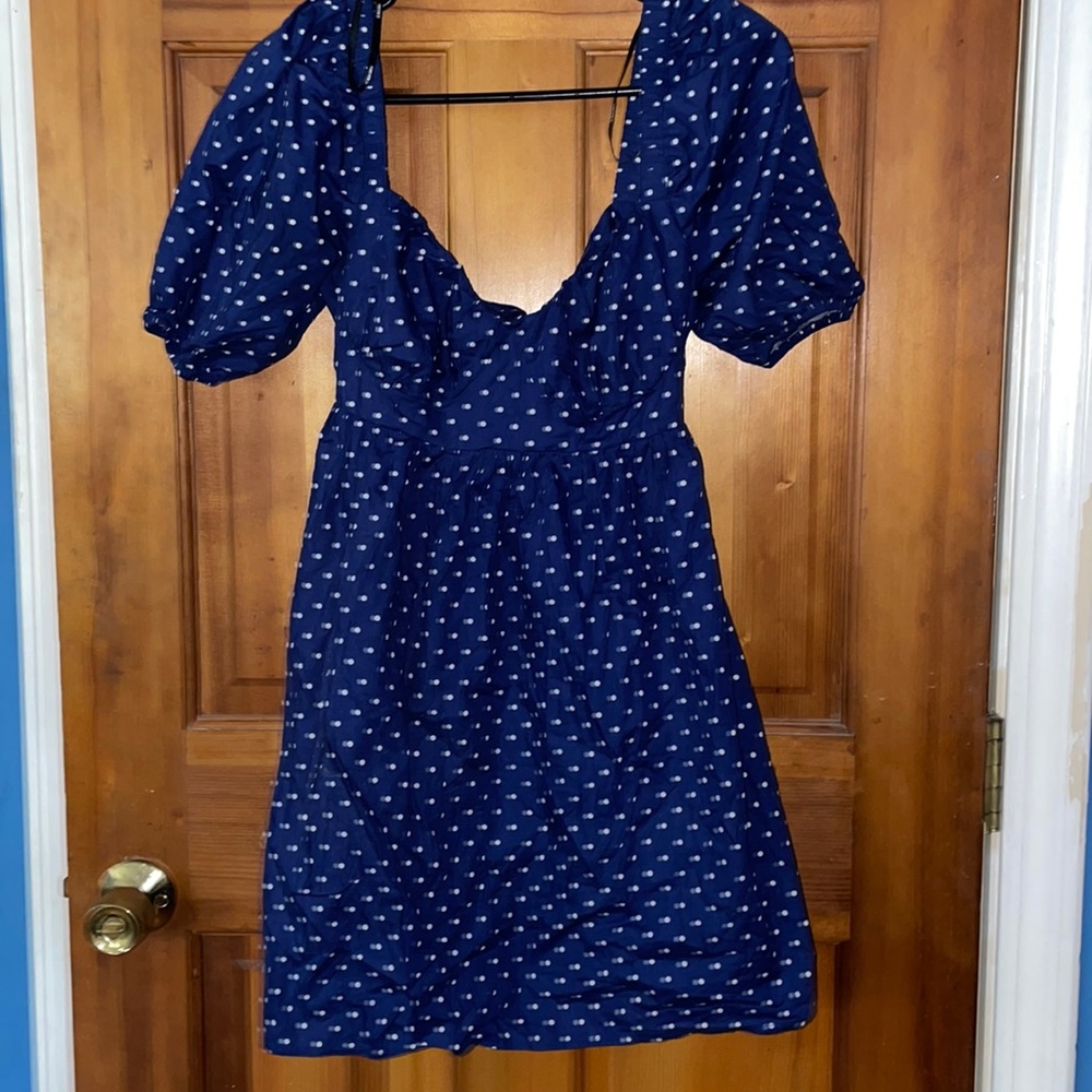 NWOT polka dot summer mini dress